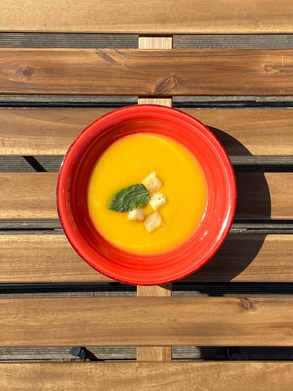Creme de Abóbora e Agrião