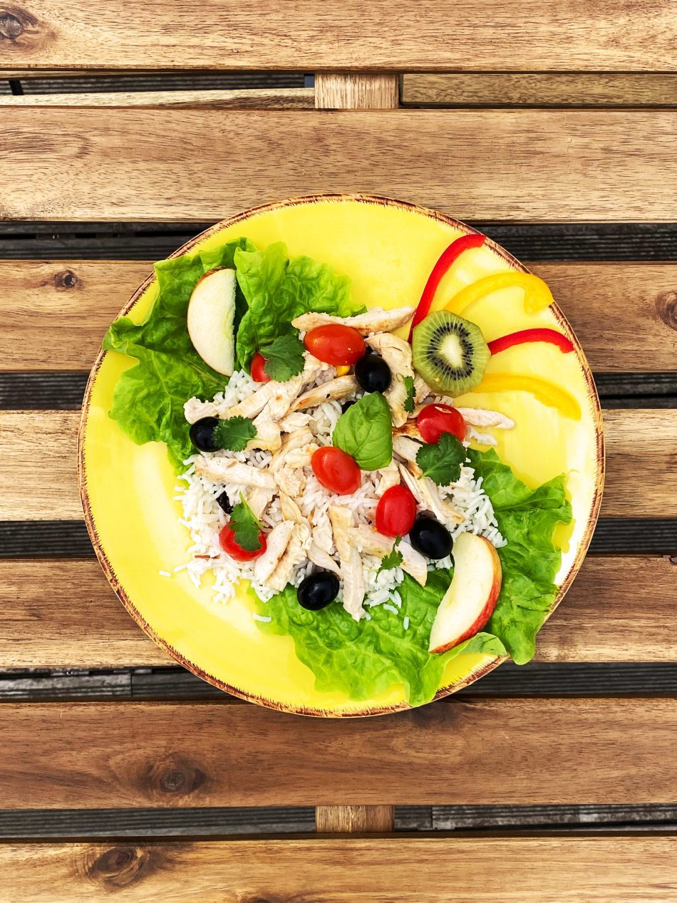 Salada de Arroz Basmati com Frango